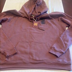 B24026 Men's Hoodie in Brown maroon